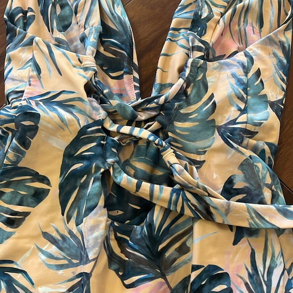 Tori Praver Shangri La Palm Print Andie Swimsuit Size Small - Picture 8 of 10